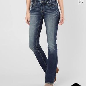 Buckle Black dark wash bootcut jeans